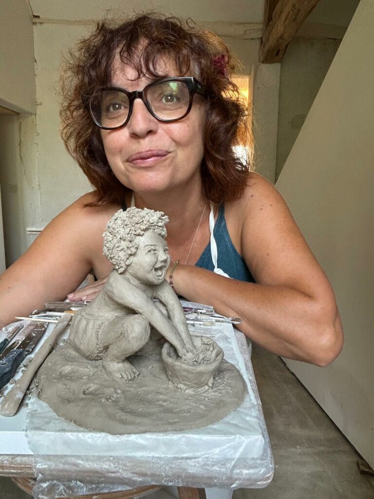 L'amour de son enfant – sculpture terminée